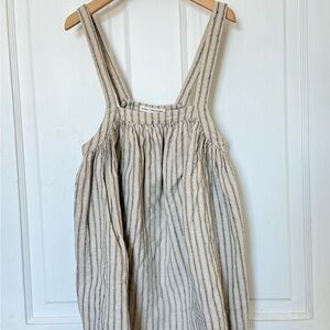 Soor Ploom Eloise Striped Pinafore Dress -6Y